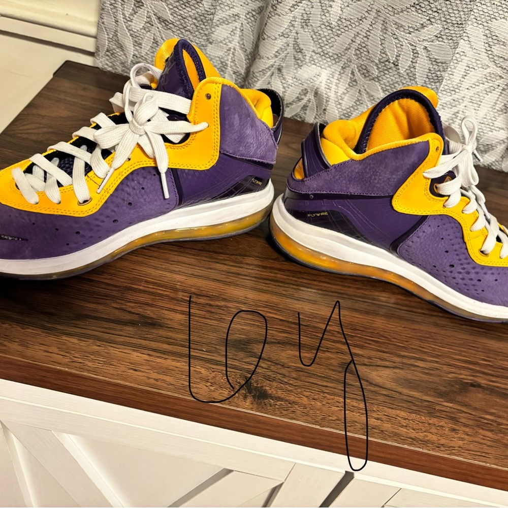 Nike Kids Sneakers in Purple and Yellow